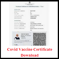 Covid Vaccine Certificate Download PDF