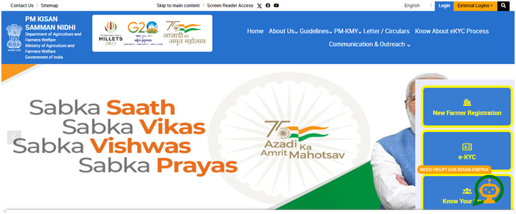 pm kisan.gov.in Beneficiary Status